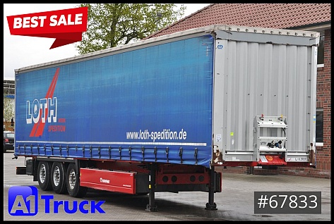 مقطورة الشحن - صندوق الشاحنة - Krone - SD, Standard, Staplerhalterung,  Liftachse,